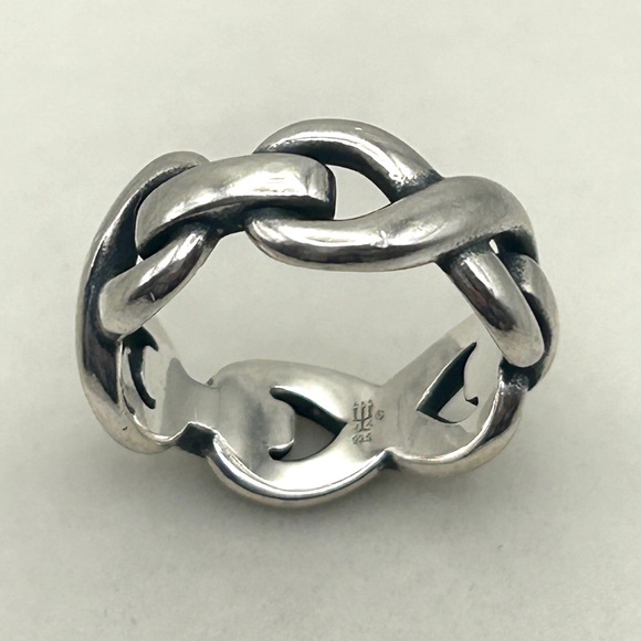 Retired James Avery 925 Sterling Silver Chunky Infinity Ring Size 5.5 ~ 5 1/2 - Picture 6 of 11